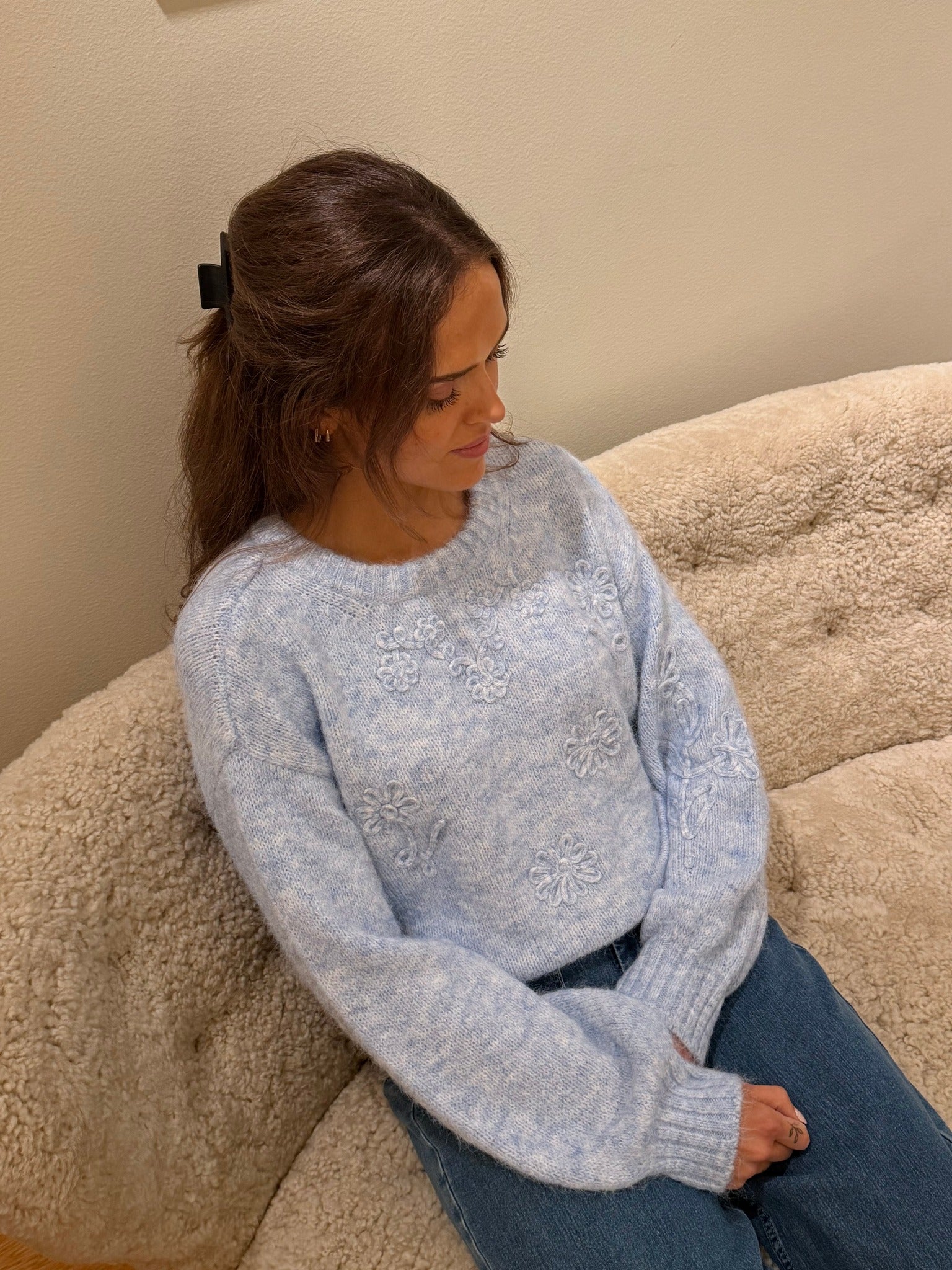VMBLOSSOM Pullover - Cashmere Blue